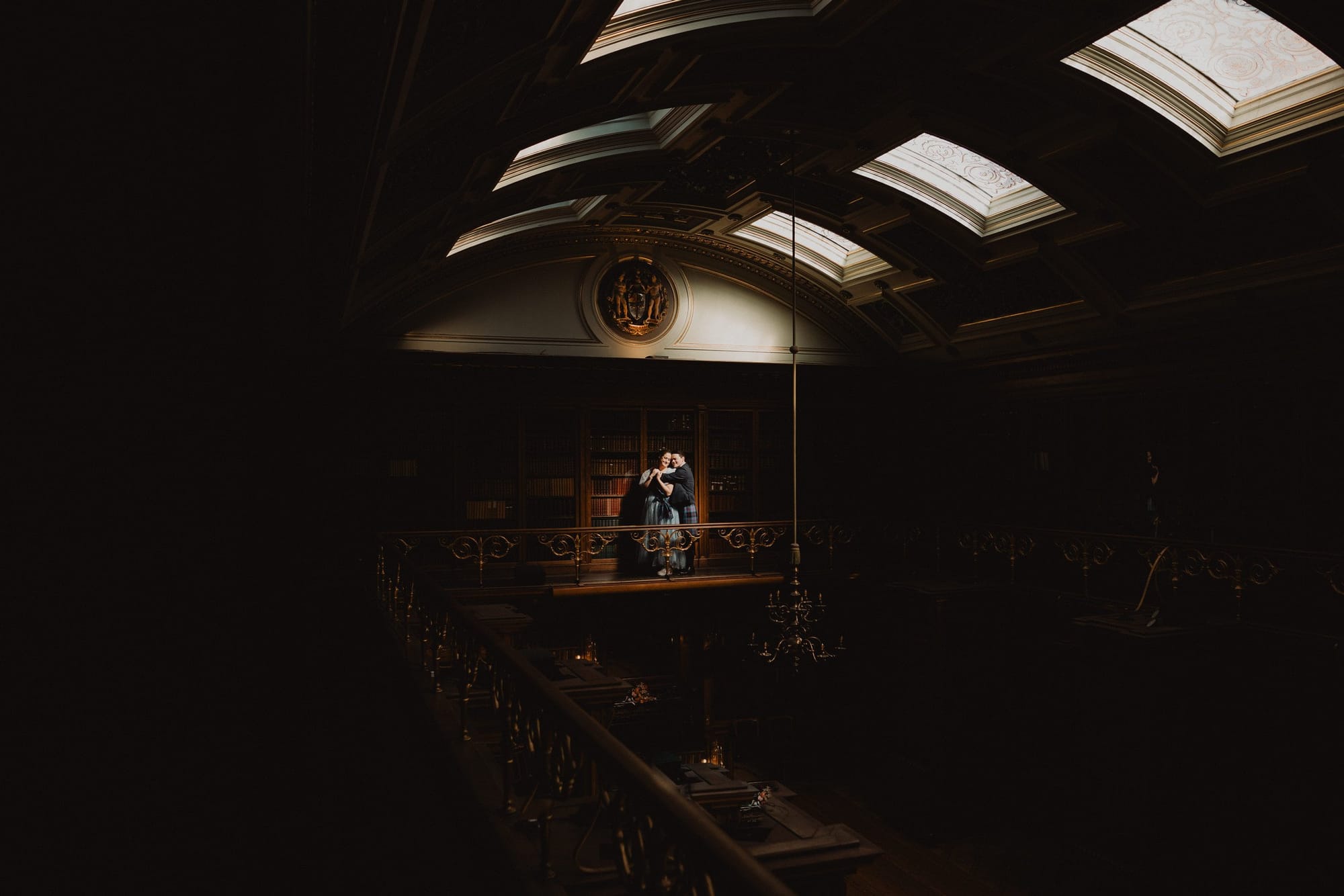 Couple at the Signet Library, Edinburgh